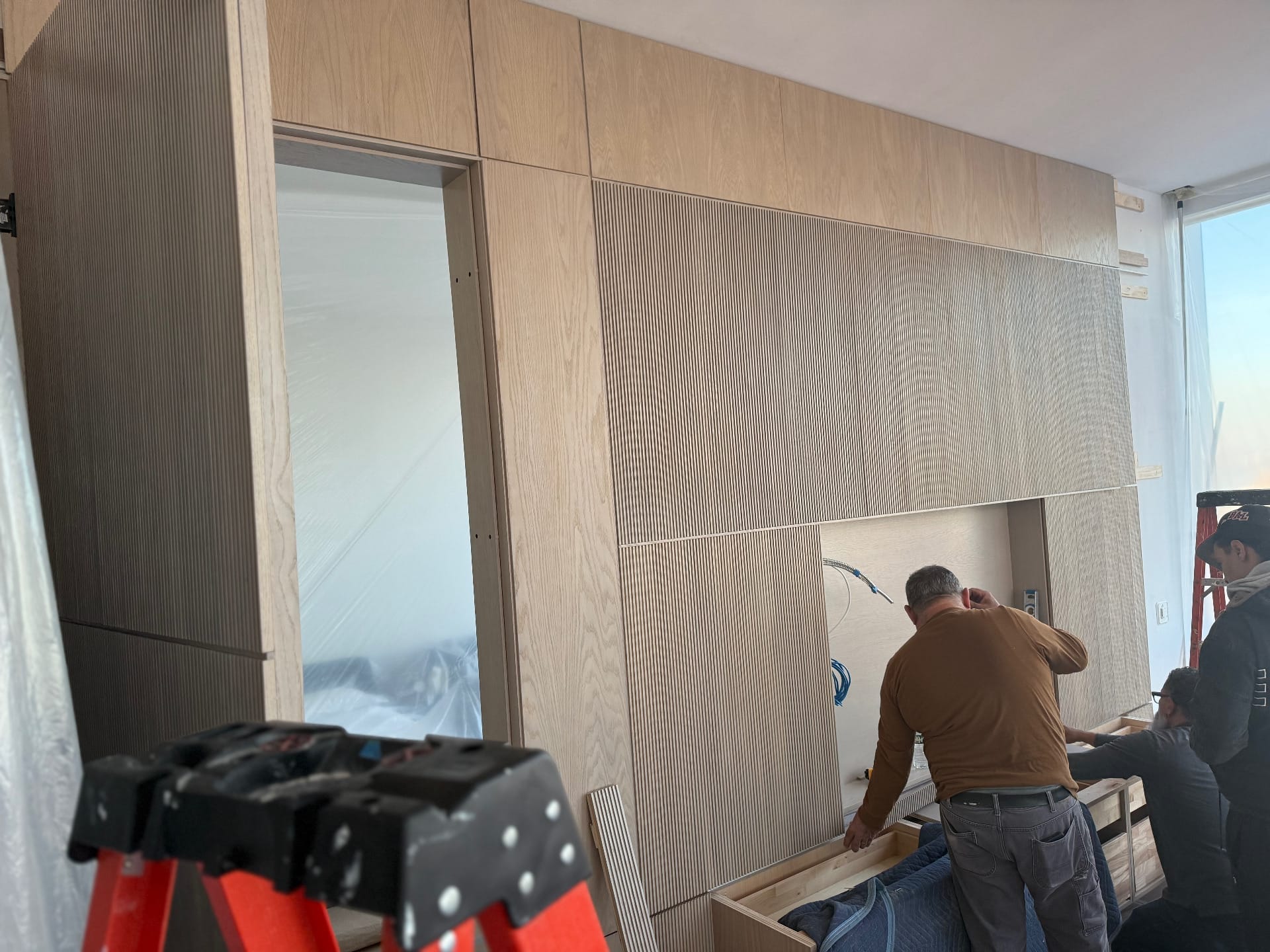 Natural wood contemporary cabinetry — Green Cabinets NY, custom cabinetry in Bushwick, Brooklyn